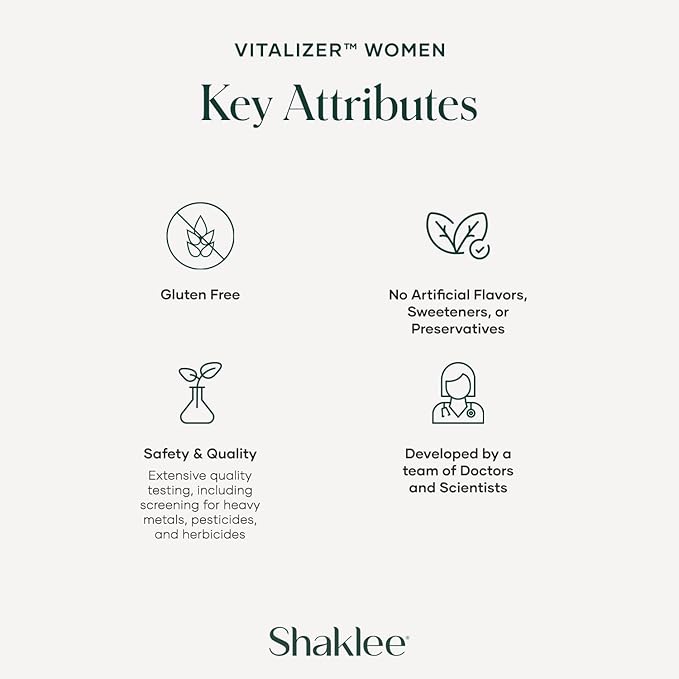 Shaklee -Vitalizer Women - Advanced Nutrition - Prenatal/Postnatal Multivitamin with Omega-3 Probiotics and More - Supports Heart Joint Immune Bone Digestive and Energy - 30 Vita-Strips®