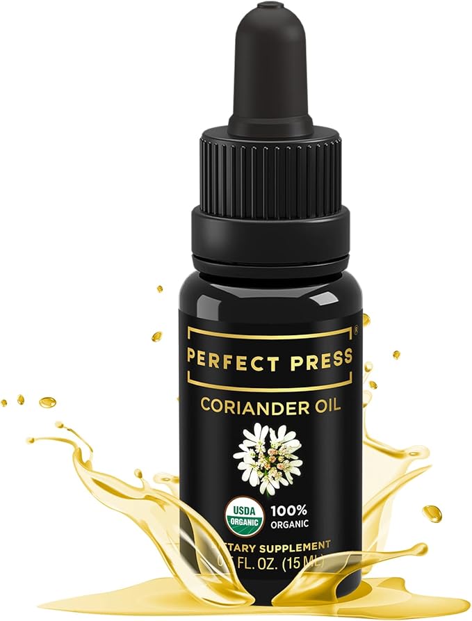 ACTIVATION Perfect Press Coriander Seed Oil | 0.5 fl oz (15ml) | Cold-Pressed Indian Coriander Oil | for Culinary &amp Topical Use | UV-Protected Glass Bottle