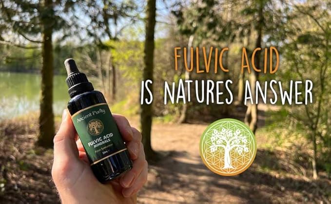 FULVIC Acid Minerals 50ml (1.759 fl oz) (4 Months Supply) MLG-50 Trace Minerals/Amino Acids/Detox
