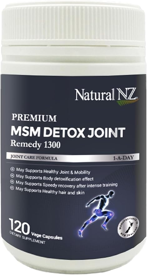 Premium MSM Detox Joint Remedy 1300 120 Capsules (3)