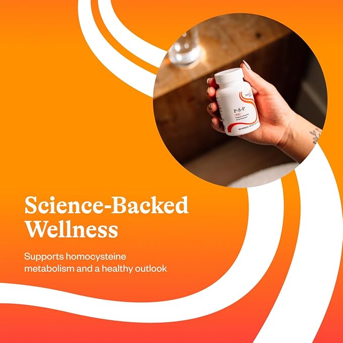 Seeking Health P-5-P (Pyridoxal 5-Phosphate) - Immune Health &amp Homocysteine Metabolism Support - Support Energy Production with Bioavailable Vitamin B6-25 100 Capsules