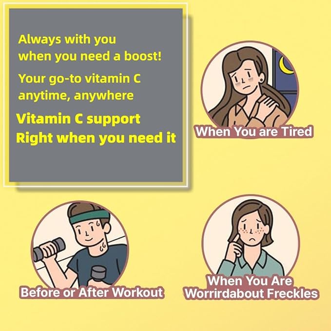 LEMONA Official Vitamin C Powder 500mg Korean Supplements Immune Support B6 B2 On-The-Go Packets Vitamin Healthy Living Easy to Take Daily Energy Boost Korean Food Snacks Lemon (70Sticks)
