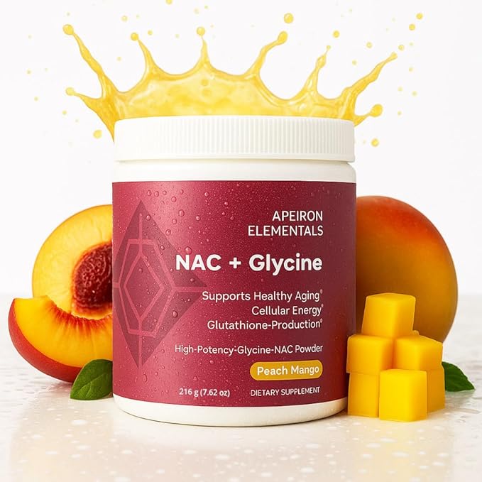 NAC + Glycine Powder - 2500mg - Glutathione Production Immune Support &amp Cellular Energy