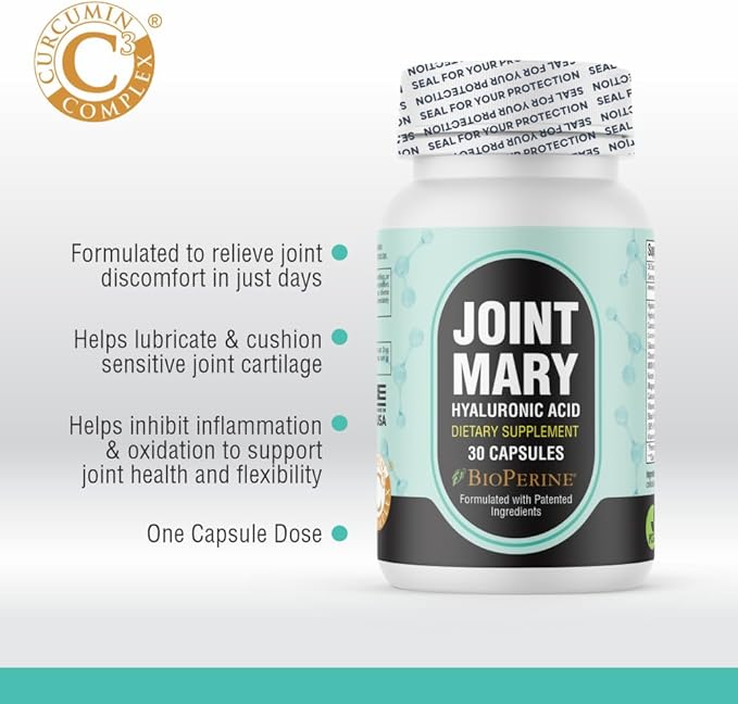 Joint Support Supplements - Hyaluronic Acid 30 Capsules Vitamin D3 250mcg + Vitamin K2 200mcg 60 Capsules - Ultimate Joint Health Bundle for Mobility Support | Advanced Joint Support