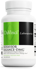 DAVINCI Labs Behavior Balance-DMG - Dietary Supplement to Support Clarity Social Skills Stress Coping and Immune Health* - with Vitamin E B6 Zinc and More - Gluten-Free - 120 Vegetarian Capsules