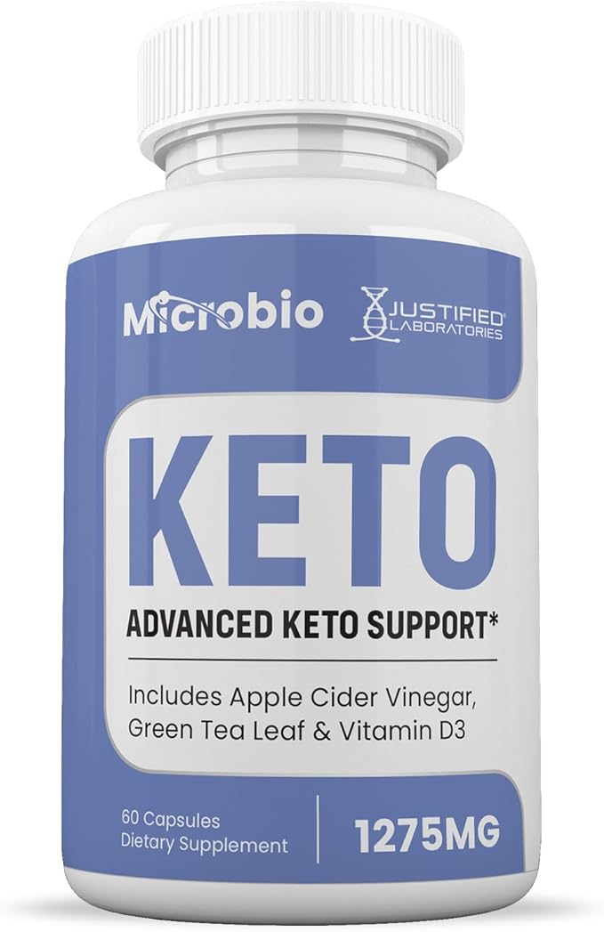 (2 Pack) Microbio Keto ACV Pills 1275MG Keto Support Blend Capsule Alternative to Keto ACV Gummies Formulated with Apple Cider Vinegar Extra Virgin Olive Oil Powder Green Tea Leaf 120 Capsules