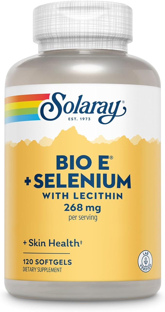 Solaray Bio E with Selenium Supplement 400iu 120 Count