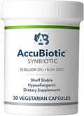 AccuBiotic Synbiotic 10 Billion CFU - Probiotic + Low FODMAP Prebiotic - Supplement for Digestive Immune &amp Gut Health - Supports Occasional Gas &amp Bloating - Shelf-Stable - for Women &amp Men