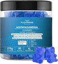Ashwagandha Gummies Sugar Free 6g | Vegan Halal Non-GMO Gluten-Free | Blueberry Flavor | Focus Calm Recharge | Men Women 90 Count