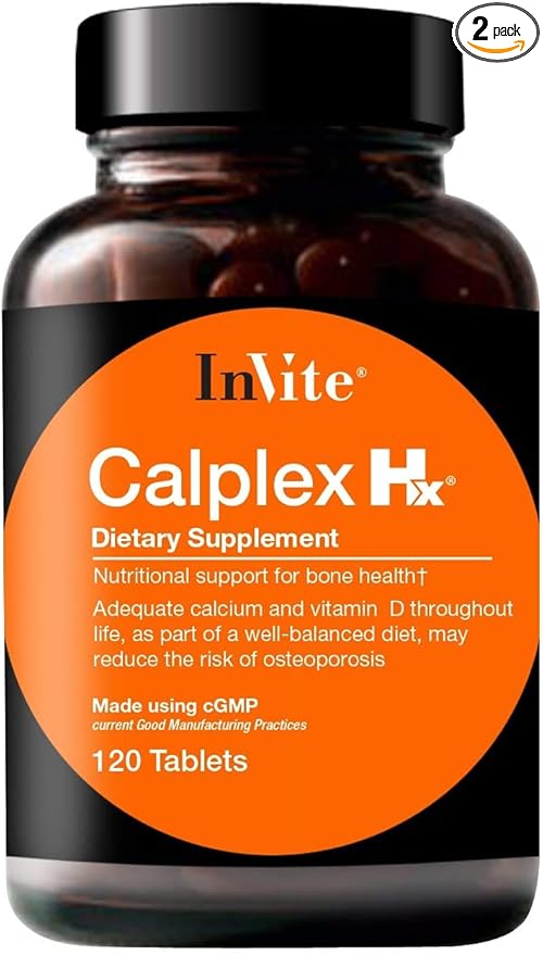 Invite Health Calplex Hx® Nutritional Support for Bone Health 120 Tablets (2-Pack)
