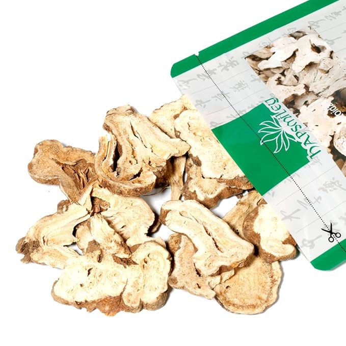 Hapsmiley Atractylodes macrocephala (White Atractylodes/Bai Zhu/白术) – Sliced Suitable for Tea and Cooking | 100g (3.5 oz) Dried Chinese Herb