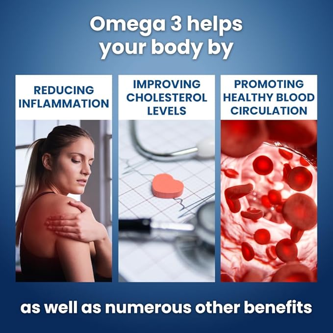 Well of Life Omega-3 Fish Oil – 60 Softgels | High EPA &amp DHA for Heart and Brain Health | Non-GMO Premium Fish Oil Supplement | Made in USA GMP Certified