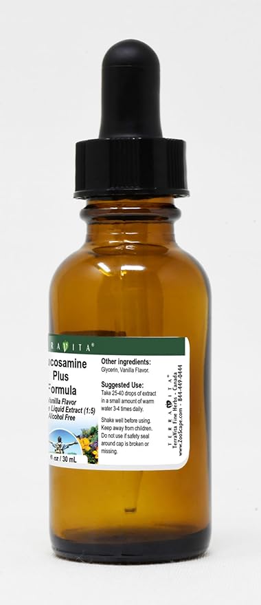 Glucosamine Plus Formula Glycerite Liquid Extract (1:5) - Vanilla Flavored (1 oz ZIN: 522529) - 3 Pack