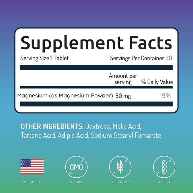 Invigorated Water Flavored Hydrogen Water Tablets with Magnesium - 12 PPM H2 Molecular Hydrogen Tablets for Drinking Water - Supports Energy Brain &amp Cognitive Health Non-GMO (60 servings Raspbe