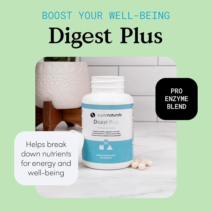 Digest Plus Gut Health for Men Digestion Supplement Digestive Enzymes Gut Health for Women Gas &amp Bloating Relief Premium Gut Healths Supplement 60 Caps