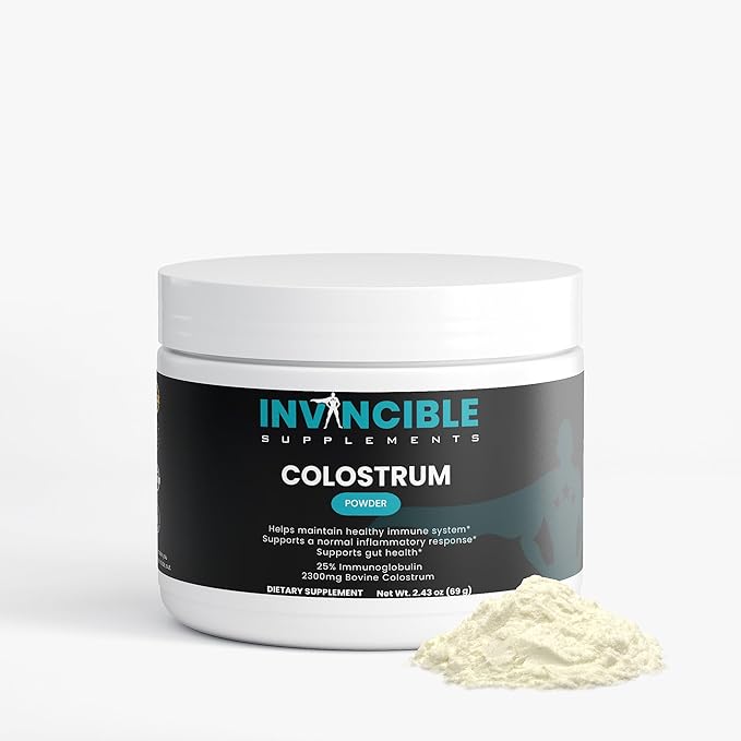 Grass-Fed Bovine Colostrum Powder | 2300mg 25% IgG | Immune &amp Gut Support Athletic Recovery | Non-GMO Gluten-Free Lab-Tested