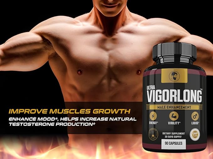 Ultra VigorLong Supplement Advanced Formula Ultra VigorLong for Men Ultra Vigorlong Capsules 90 Count