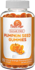Pumpkin Seed Oil Gummies Sugar-Free Naturally Flavored- Pumpkin Seed Oil for Hair Growth Bladder Urinary Tract Support Young Skin Supplement - Vegan Halal Pumpkin Seed Extract- 90 Count