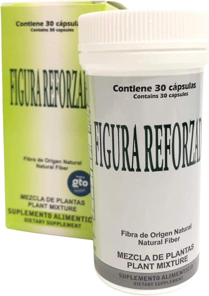 Figura Reforzado Fiber Supplement - 30 Capsules - Fiber Pills for Digestive Health - Natural Fiber Capsules for Regularity and Wellness - Convenient and Easy to Swallow