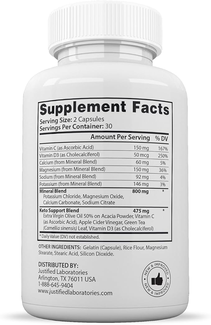 (5 Pack) Lifestyle Keto Pills 1275MG New &amp Improved Formula Contains Apple Cider Vinegar Extra Virgin Olive Oil Powder Green Tea Leaf 300 Capsules