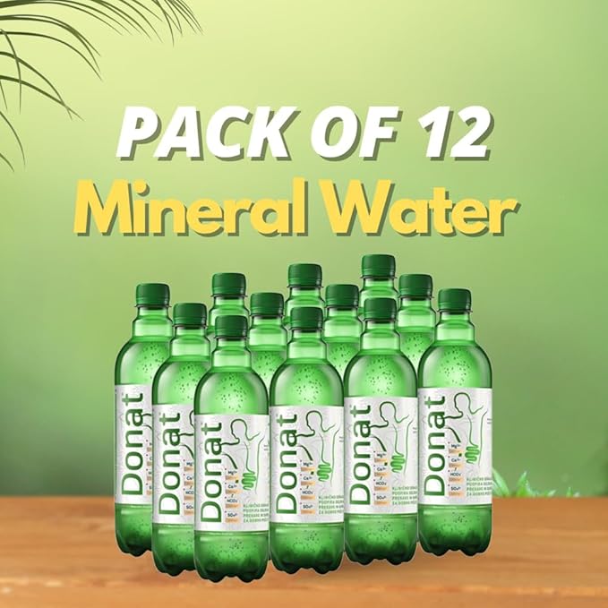 Natural Magnesium Water - 500mg Magnesium in 500ml ''Donat Mg'' Bulk Pack 12x05L