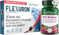 Purity Products Flexuron Joint Formula + B-12 Energy Melt Flexuron (Krill Oil Low Molecular Weight Hyaluronic Acid Astaxanthin) - B12 Energy Melt (Methylcobalamin B12 Vitamin D3 Biotin +More)