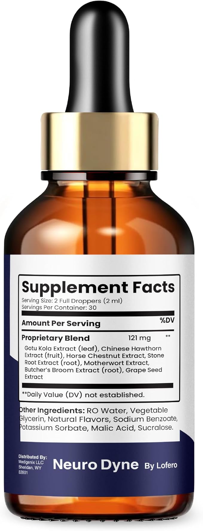 (5 Pack) NeuroDyne Drops NeuroDyne Supplement Memory &amp Focus Mind Energy Health Support Natural Formula Neuro Dyne Liquid Overall Wellness Support Nootropic Clarity Vitamin - Made in USA (10 oz)