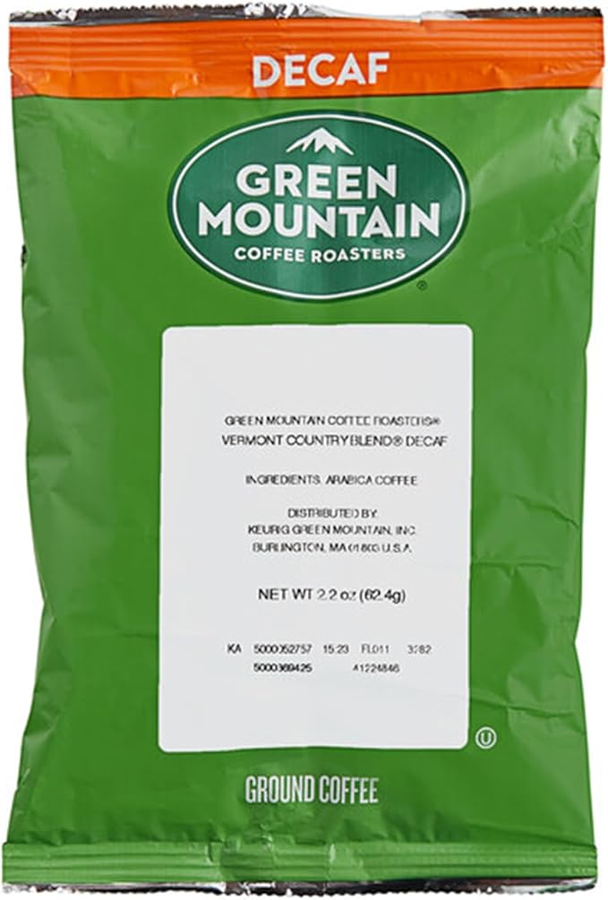 Decaf Vermont Country Blend Coffee Packet 2.2 oz. - 50/Pieces WS-110GMFPDECVM-NF