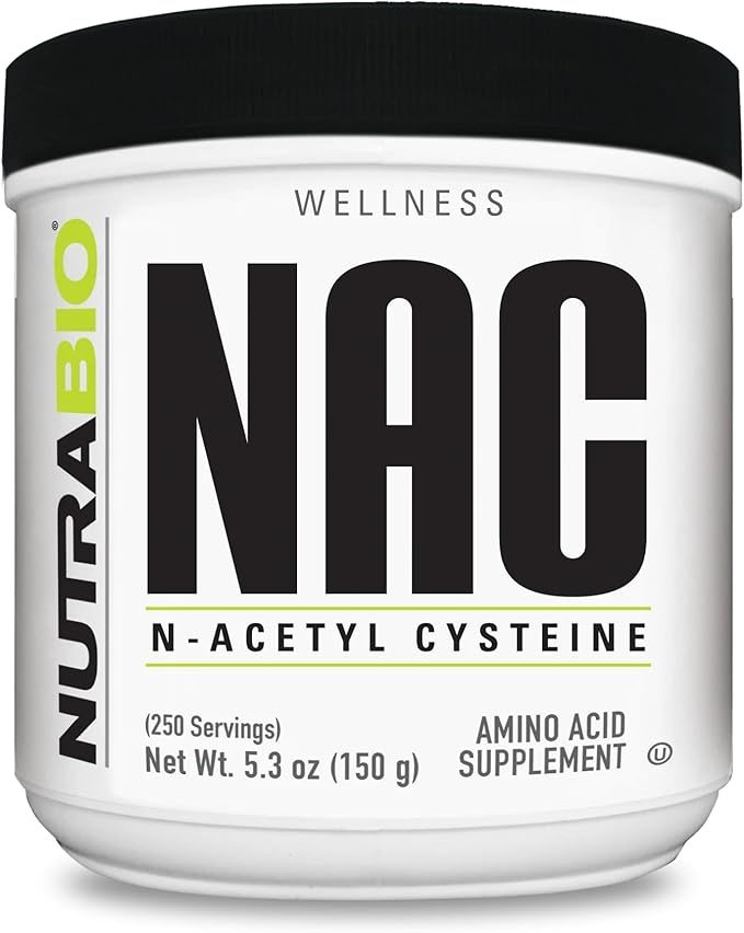 NutraBio N-Acetyl Cysteine Supplement (NAC) - 150 Grams Powder 600mg Serving - Powerful Anti-Oxidant - Immune Support - No Fillers - Non-GMO - Gluten Free
