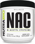 NutraBio N-Acetyl Cysteine Supplement (NAC) - 150 Grams Powder 600mg Serving - Powerful Anti-Oxidant - Immune Support - No Fillers - Non-GMO - Gluten Free