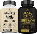 Ancestral Supplements Beef Liver &amp Mofo Bundle for Men – Supports Energy Strength Hormone Health &amp Vitality – Grass Fed Pasture Raised Beef Organ Multivitamin with Targeted Nutrients