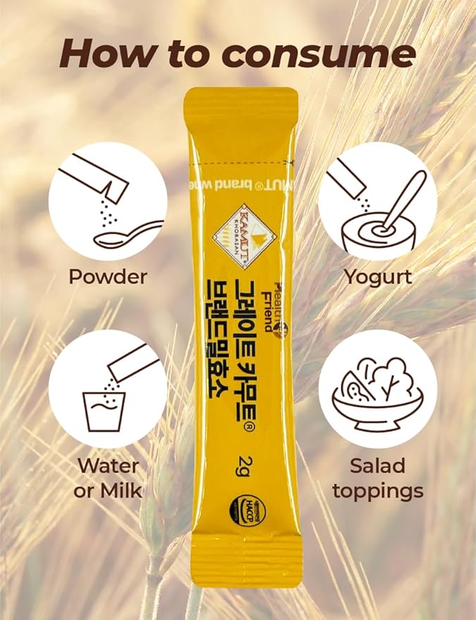 Great KAMUT Brand Wheat Grain Enzyme Powder 2g * 30 Sticks