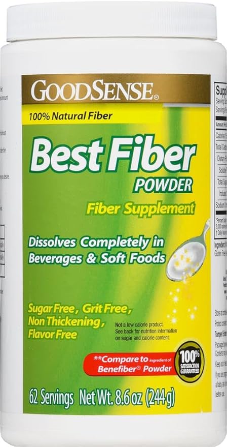 GoodSense Sugar-Free Fiber Powder 8.6 Oz (Pack of 4)