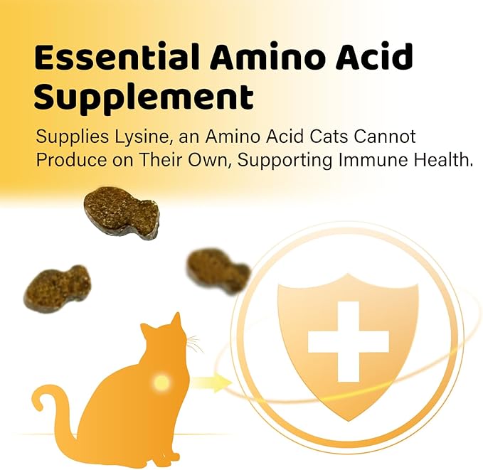 iPaw L-Lysine Chews for Cats Daily Immune and Respiratory Support for Cats Lysine Treats Supplement Made in USA Chicken Liver Flavor (70 Chews/Pack) 3 Packs