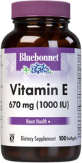 Bluebonnet Vitamin E 1000 IU Mixed Softgels 100 Count