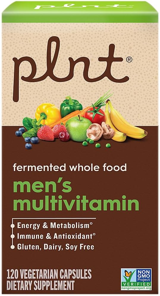 plnt Fermented Whole Food MenaTMs Multivitamin (120 Vegan Capsules)