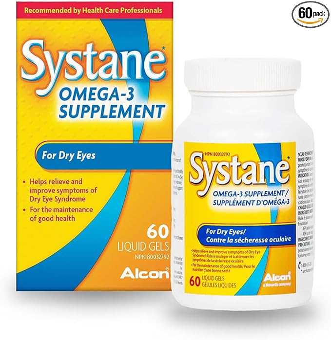 Alcon Systane Vitamin Omega-3 Healthy Tears 60 Softgel