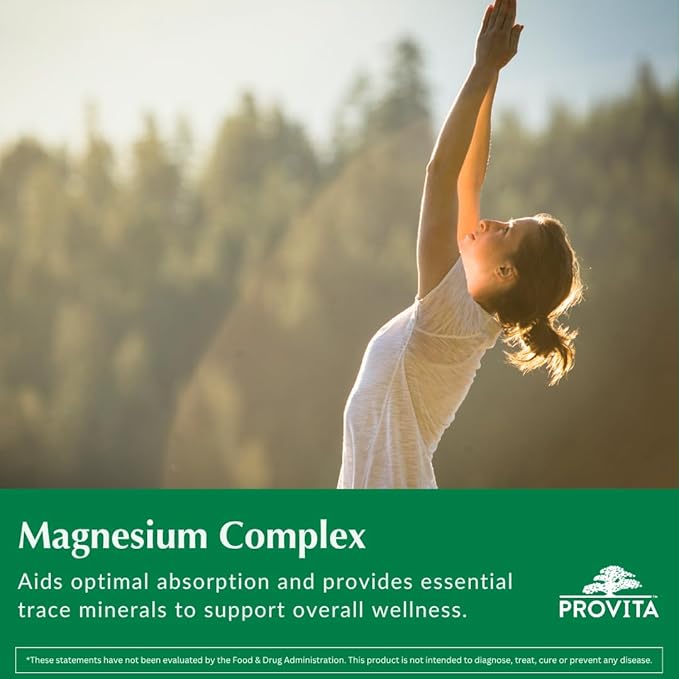 Magnesium Complex Supplement | 4-in-1 Multi with Citrate Bisglycinate Malate &amp Oxide | Complete Magnesium Supplement for Women &amp Men | Supports Muscle Bone Heart &amp Energy | 90 Capsules