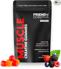 Creatine Gummies - Sugar Free - Chewable Creatine Monohydrate with Electrolytes Magnesium &amp Vitamin D3 - Hydration &amp Recovery Support Gym &amp Workout Supplement - 60 Gummies