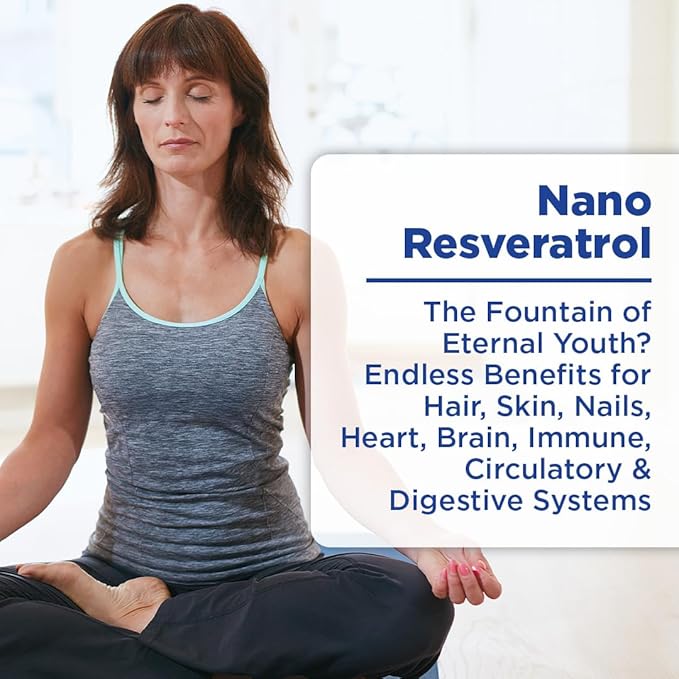 Nanoceutical Solutions Nano Liquid Resveratrol Trans Resveratrol Supplement for Brain &amp Heart Health | Ultra-Efficient Absorption Up to 8 Times Higher Than Resveratrol Capsules | 30 Servings