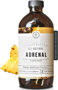 Rowe Casa Organics Adrenal Support Supplements for Daily Balance &amp Vitality – Liquid Drops with Organic Botanical Herbs – Unflavored Formula for Adults &amp Ages 12 &amp Up 16 Fl. Oz.