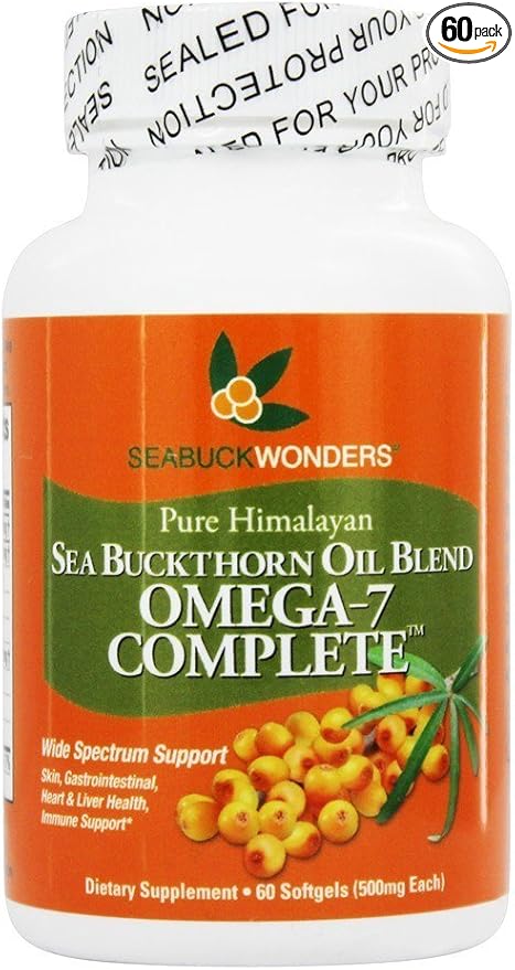 Seabuck Wonders Sea Buckthorn Omega 7 Complete - 500 mg - 60 Softgels