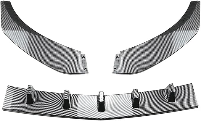 Front Bumper Lip Splitter Spoiler Diffuser Compatible for Benz CLA Class C117 CLA200 CLA220 CLA250 CLA45 AMG 2015 2016 2017 2018 (Color : Carbon Look)