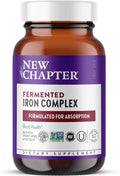 New Chapter Iron Supplement Whole-Food Fermented Iron Complex Made with Organic Vegetables &amp Herbs + One Daily Non-Constipating Dose- 60ct 2 Month Supply