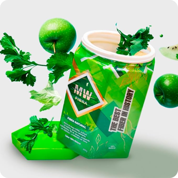 MW Futu Pro Fiber Powder Natural Supplement with Psyllium Flaxseed and Nopal for Healthy Digestion and Intestinal Cleanse Herbal Fruity Flavor 400g