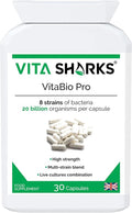 VitaBio Pro Multi Strain PROBIOTIC Supplement 20 Billion Good Bacteria PER Capsule | VITA SHARKS UK Supplement Manufacturer