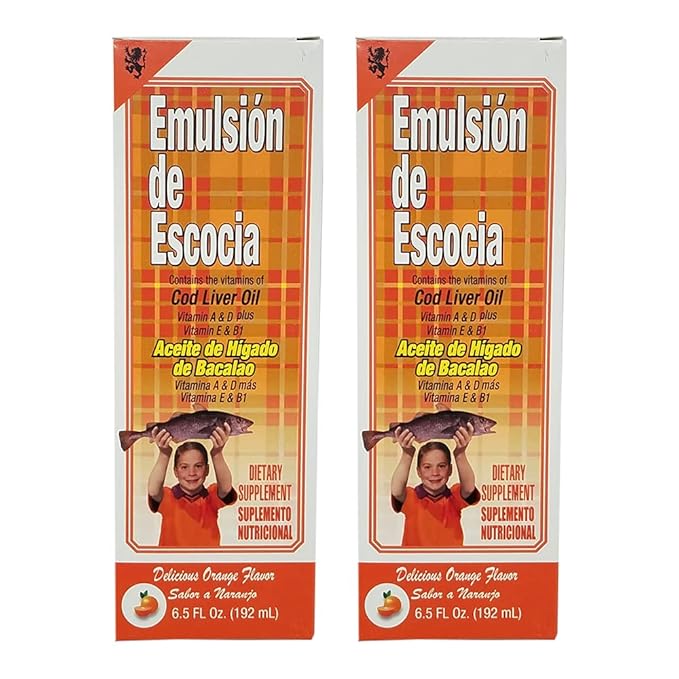 Emulsion De Escocia Orange 15.3 Oz. Cod Liver Oil 2-Pack