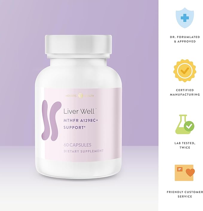 Liver Well MTHFR A1298C+ Support 60 Capsules