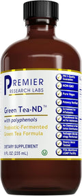 Premier Research Labs Green Tea-ND - Probiotic Fermented Green Tea Extract Supplement with ECGC Camellia Sinensis Liquid Supplement Drops for Adults Vegan Friendly - 8 Fl Oz Bottle