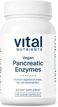 Vital Nutrients Vegan Pancreatic Enzymes - for Women &amp Men - Enzymes for Digestion Support Gut Health - Relief from Gas &amp Bloating - Gluten Dairy Soy Free - 90 Capsules